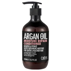 Cab's Argan Oil Hair Conditioner Restorative & Sulfate Free-Safe for All Hair Types, Best Gift for Damaged or Frizzy Hair, Paraben Free 16.9 fl oz