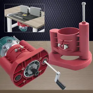 Precision Router Lift, Router Table Lift System, Router Table Accessories, Durable Router Plate Insert, Woodworking DIY Tools, for Quick, Accurate, Reliable & Repeatable Setups