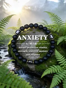 Anti-Anxiety Energy Bracelet, Stress Relief & Calmness, Minimalist Meditation Jewelry, Perfect Gift for Anxiety Management