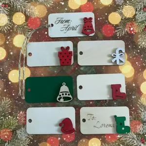 'Tis The Season Wood Gift Tags