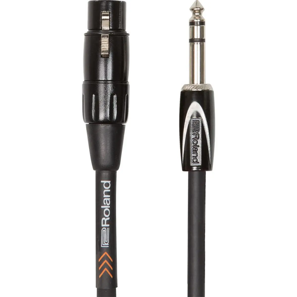 Roland Black Series 15' Balanced Interconnect Cable, 1/4" TRS Male to XLR Female Connector