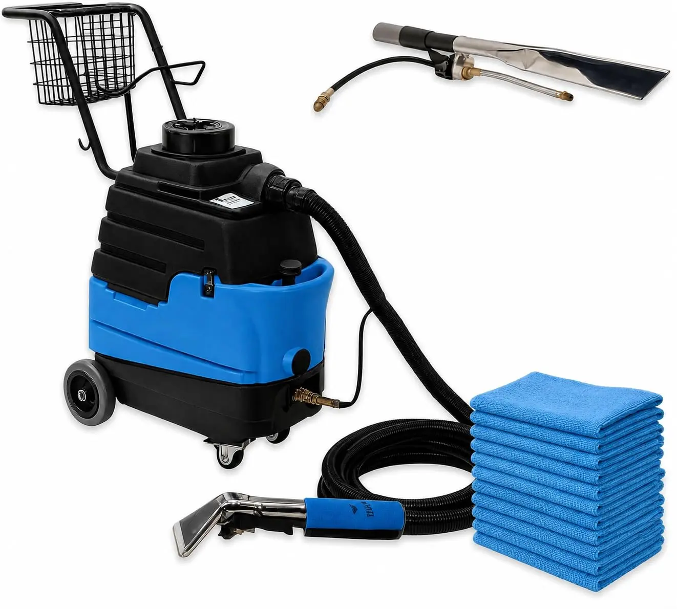 Mytee Lite 8070 Heated Carpet Extractor Bundle – Includes Air Lite 8400P Upholstery Tool, Crevice Tool, 15' Vacuum/Solution Hose, S3601 System Maintainer & 10 Microfiber Towels