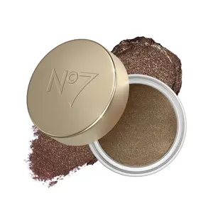 No7 Pro Artist Gilded Glimmer Cream Eyeshadow - Buildable Shimmer Eye Shadow for Bold, One-Swipe Color - Silky Long Wear Eye Makeup - Velvet Smoke (3.4g)