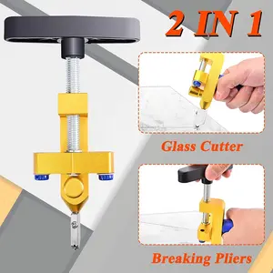 2 in 1 Portable Tile Cutter Glass Tile CutterTool Kit Manual Tile Cutting Tools for GlassPorcelain Tiles Ceramic Marble