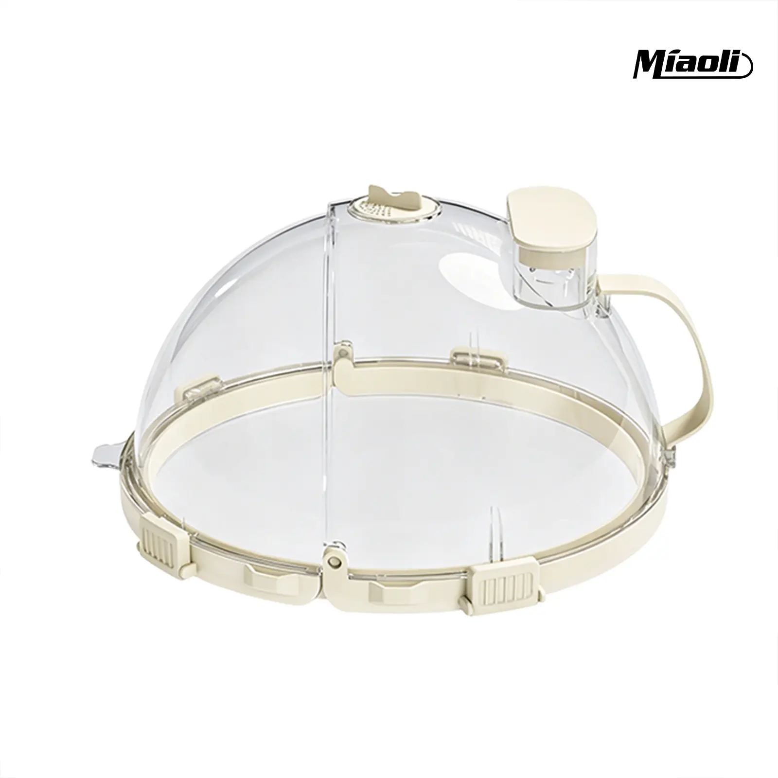 Miaoli Microwave Splatter Cover with Water Steamer, 10 inch Clear Microwave Plate Cover Lid for Food, Kitchen Gadgets Accessories for Microwave Oven Kitchenware Utensils