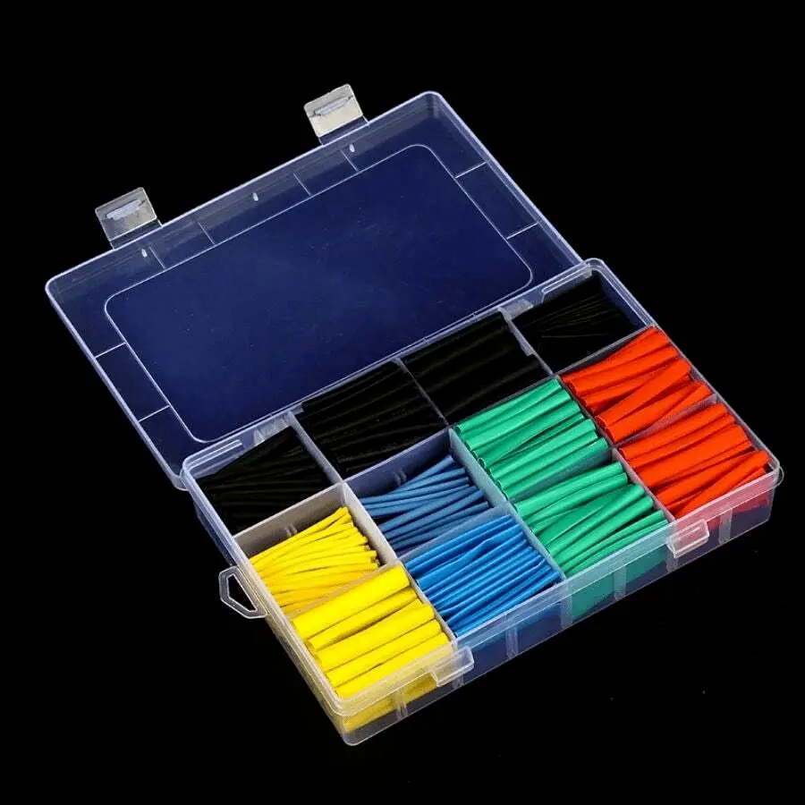High-Temperature Resistant Heat Shrink Tubing, 127/164/328/530pcs, Phone Data Cable Wire Protector, Automotive Industrial Appliance Use