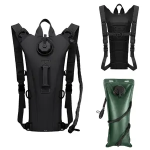 3L Tactical Hydration Backpack, Lightweight and Adjustable with Chest Strap, Leak-Proof Oxford Fabric, Suitable for Hiking, Biking, Running, Walking and Climbing water bag