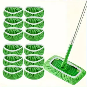 12 Pieces of Absorbent Mop Cloth, Suitable for Both Dry and Wet Use, Suitable for Cleaning Surfaces Such As Hardwood and Ceramic Tiles Household