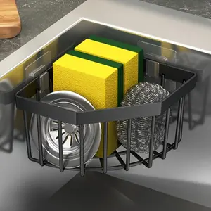 Kitchen Sink Drain Rack, 1 Count Hanging Faucet Drain Rack, Durable Cleaning Supplies Storage Rack, Dish Drying Organiser for Home Kitchen Dining Room