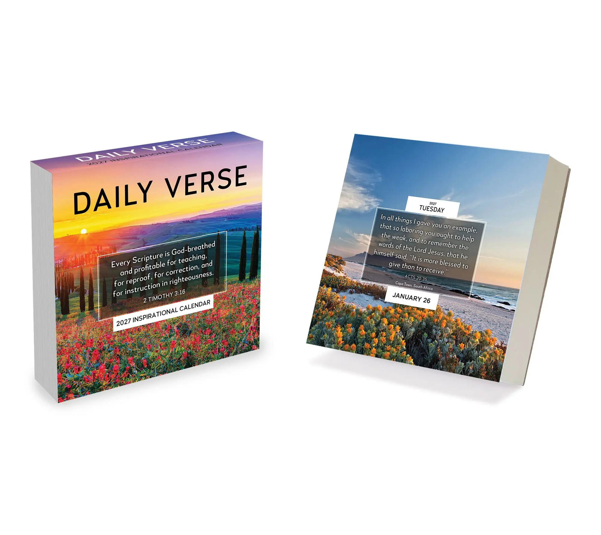 2027 Daily Verse Daily Desktop Calendar
