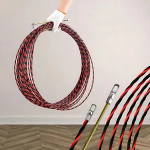 Flexible Wire Cable Pulling Kit, 1 Set Electrician Wire Fishing & Pulling Tool for Cable Installation, Smooth Bending for Various Pipe Types, Easy Use