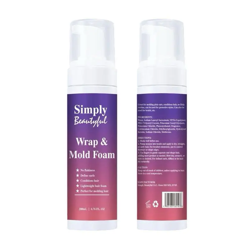 Simply Beautyful Wap & Mold Foam Hair Foam Wavy Curly Define