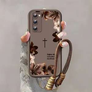 Suitable for [Galaxy S20 Fe 5g] high-end women's phone case🥰，a beautiful lanyard is included，Sophisticated Floral Patterns，drop-resistant and fingerprint-resistant YM99