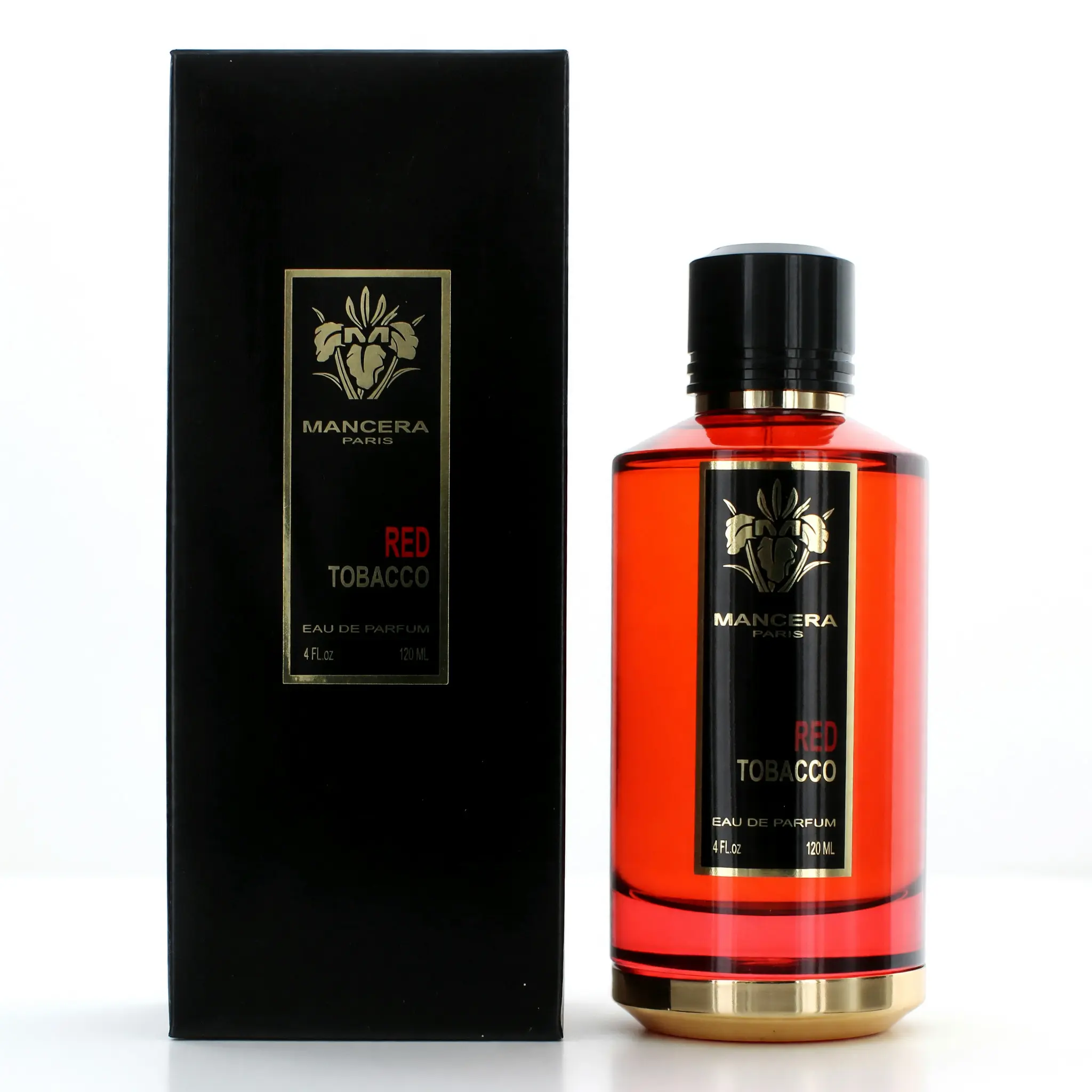 Mancera Red Tobacco Eau de Parfum, an Intense and Luxurious Blend with Saffron, Jasmine, and Madagascar Vanilla, Unisex EDP Spray, 4 oz
