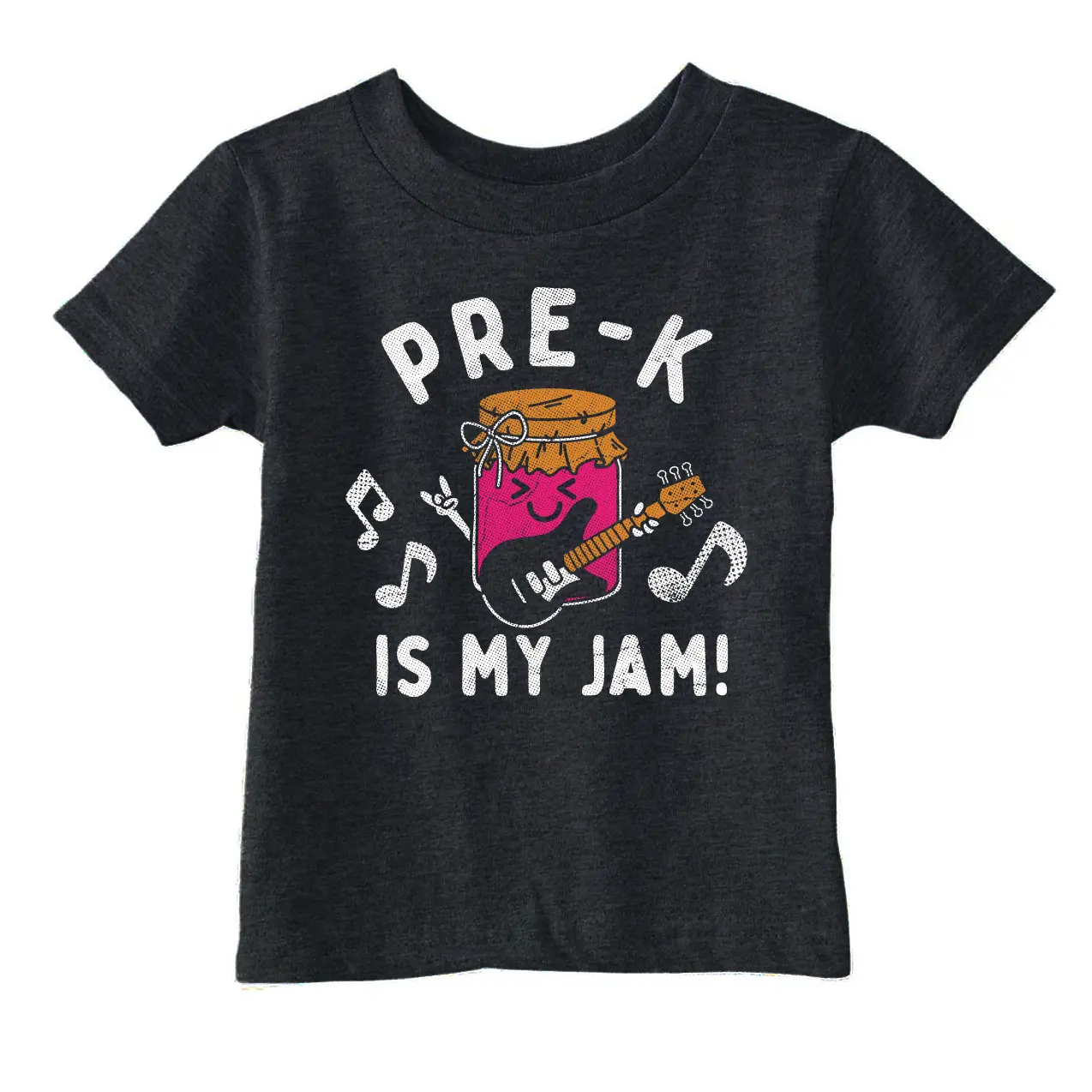 Toddler Funny T Shirts Pre K Is My Jam Sarcastic School Graphic Novelty Tee For Young Kids Funny Toddler Shirts Music Apparel for Toddler Funny Food Apparel Childrens Graphic Tees Black
