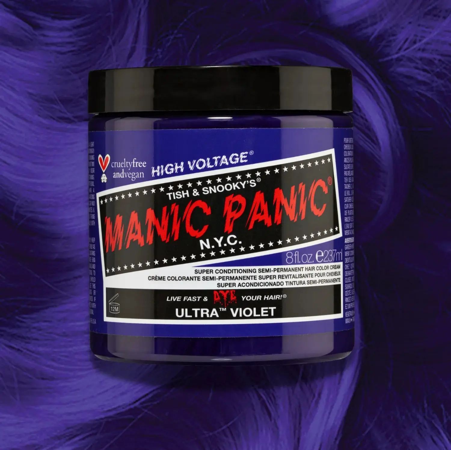(8 oz) Ultra™ Violet - Classic High Voltage® Semi-Permanent Hair Dye