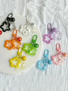 10 Piece Hollow Star Pendant Keychain Set, Trendy Cute Keychain, Stylish Keychain, Decorative Realistic Stars, Music Theme, Perfect Birthday Gift for Lovers & Friends, Cute Keychain, Key Chain Decorations, Keychain Kawaii, Keychains Cute, Key Accessories