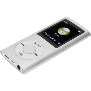 MP3 Player,MP3 Music Player Stylish Multifunctional Lossless Sound Slim 1.8 Inch LCD Screen Portable MP3 Music Player (Sliver)