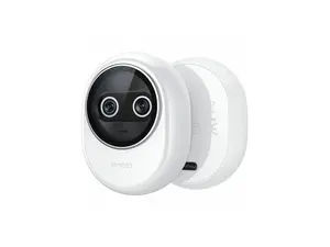 EMEET Piko+ (White) - Dual-lens Webcam with one 4K 1/2.55" Sony Lens and one AI Assist Lens, Boosting color accuracy, face recognition, and 300ms fast focus. 3 MEMS Mics power 3 Voice Modes for M