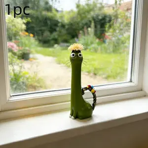 Cat Figurine Flower Vase Decorative Home Ornament, Cute Cat Statue for Living Room Decoration, Unique Floral Display Piece, Home Decor Accessory