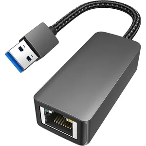 X-APT09  USB to Ethernet Adapter, Driver Free USB 3.0 to Gigabit Ethernet LAN Network Adapter, 100/1000 Mbps RJ45 Internet Adapter Compatible with Laptop, MacBook, Surface, PC with Windows, XP, Mac/Linux Cable Wireless