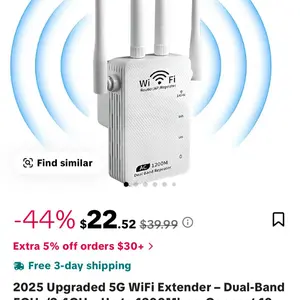 Dual Band WiFi Signal Booster Repeater