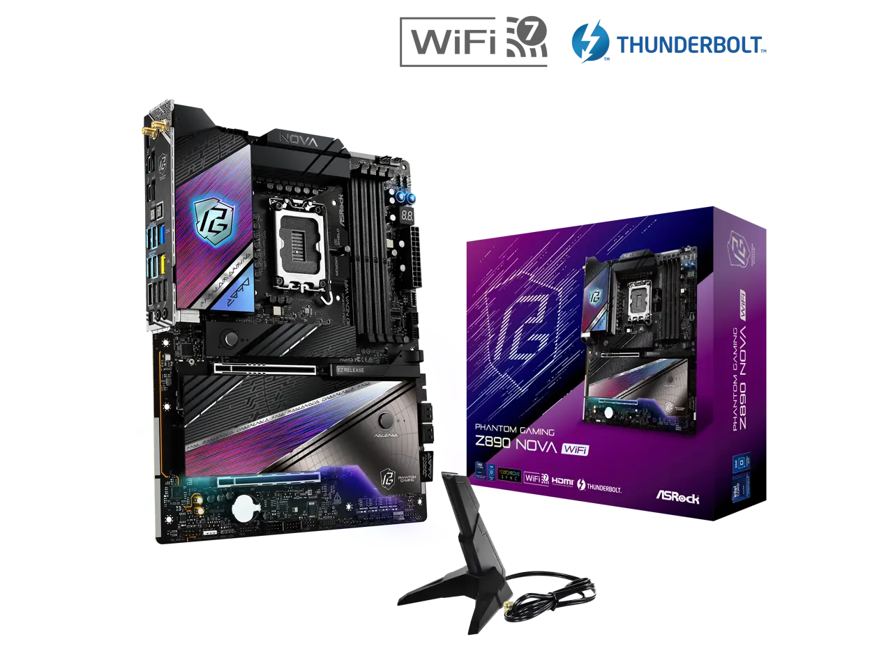 ASRock Z890 Nova WiFi LGA 1851 Intel Z890 ATX Motherboard