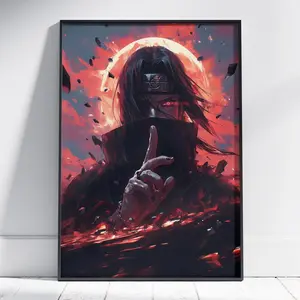 Uchiha Itachi Naruto Shippuden Anime Poster, Itachi Sharingan Naruto Shippuden Anime Posters
