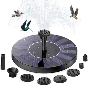 2026 Floating Solar Fountain Pump – Place it in your birdbath, pond, or garden pool, and watch water dance under the sun. No wiring, no batteries – just peaceful sounds and moving water, powered by free sunlight