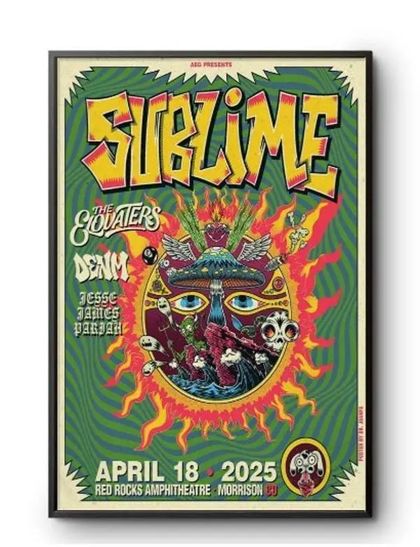 Sublime Party Music Morrison Co Tour Home Wall Art Poster, Premium Poster, Home Decor Idea, Room Decoration, Wall Art Decor