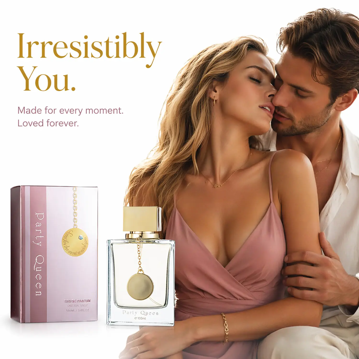 Women's Pheromone Perfume, long-lasting floral fruity scent. Pheromones make him crave you, keep him captivated, share a passionate night. Perfect for Birthday, Christmas & Anniversary. 100ml/3.4fl.oz. Women's Pheromone Fragrance. Good quality,affordable.