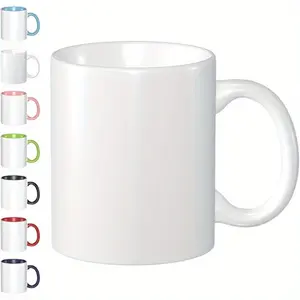 2026  Personalized Coffee Mug Custom Ceramic Mugs with Your Image Photo Text Or Logo, Customized Advertising Cups for Coffee Beverage Shops 11 Ounces Cup, All White
