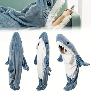 Ultra Soft Flannel Shark Blanket, Comfortable and Cozy, Soft Fluffy Blanket, Soft Warming Blanket, Cozy Warm Blanket, Cozy Blanket Throw, Perfect Gift for Friends, Suitable for All Ages, Ideal Present