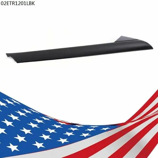 CROSSDESIGN 100% Brand New in Stock ABS Plastic Automotive Left Side Windshield Outer Pillar Molding Trim, 1 x Left Side Trim for 2011-19 Ford Explorer Car Accessory