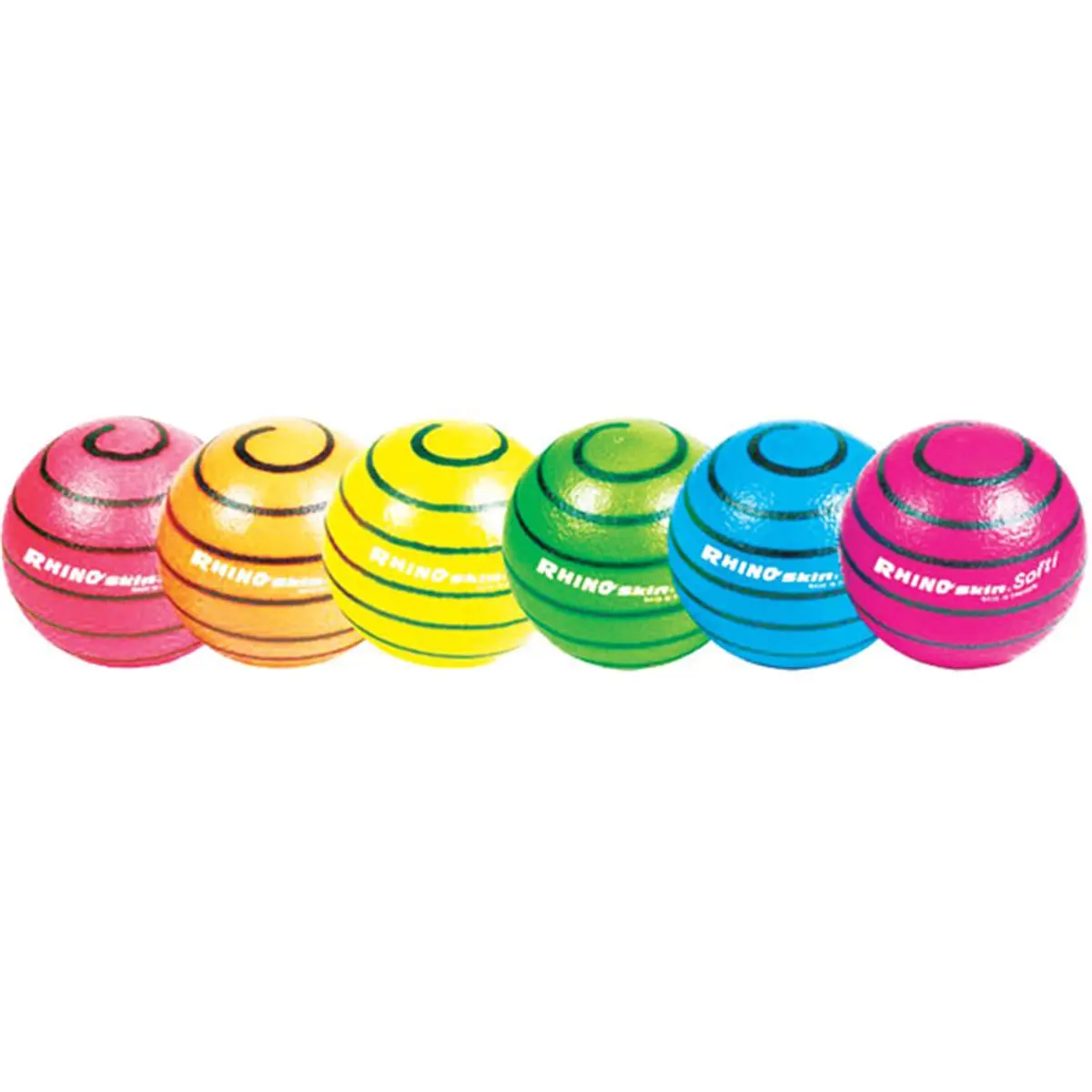 212 MAIN Tearproof Coating Foam Core Balance Training Ball Set - 6.3 in, 100 g, Multicolor (Set of 6) Fitness Exercise Equipment for Indoor Use, Fitness Equipment