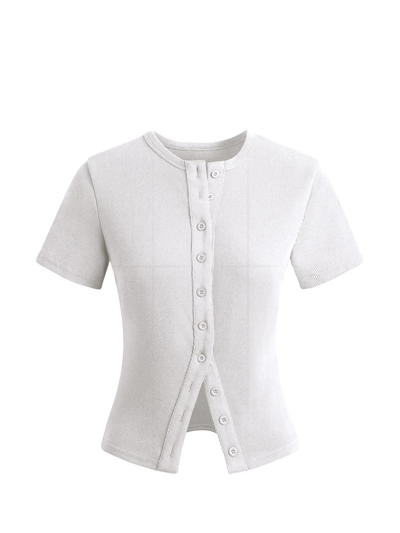 Women's Short Sleeve Cardigan, Casual Button Front Knitwear for Daily Wear, Ladies Clothes for All Seasons
