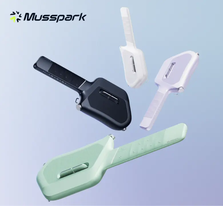 Musspark S1 Mini Digital Smart Stringless Guitar for Unisex Beginners - Easy-to-Play Electronic Guitar with AI Music System, Built-in Speaker, Portable Design, Multi-Effects, App Learning Support for Instant Music Creation, Musspark S1 Mini Digital Smart