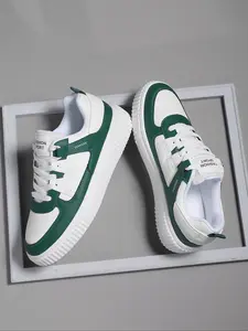 Men's Colorblock Lace Up Sneakers, Athletic Shoes, Casual Comfortable Breathable Sports Running Shoes, Male All-match Round Toe Shoes for Daily Wear, Outdoor Sneakers