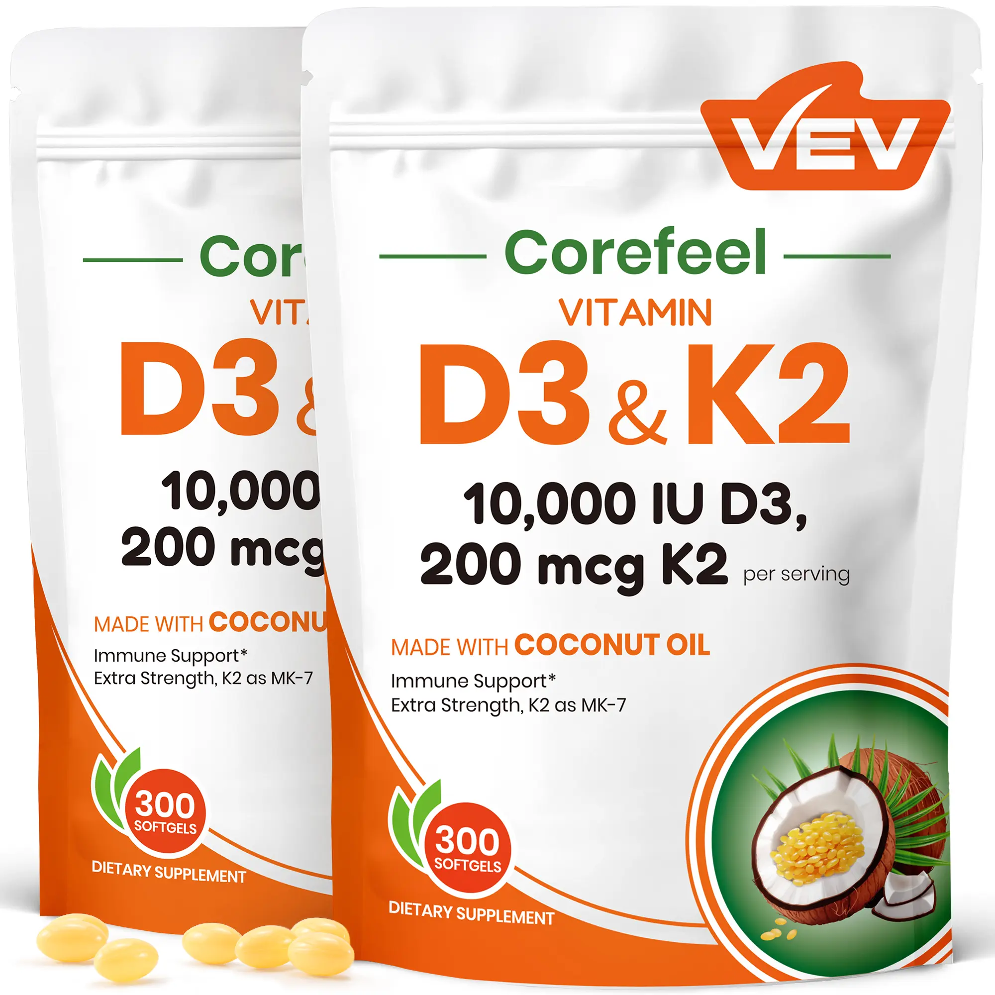 10000 lU-300 Softgels-2 Pack