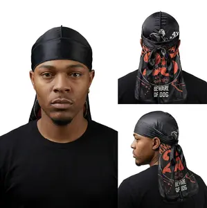 RED Premium Bow Wow 25th Anniversary Limited Edition Durag – Silky Smooth, Extra Long Tails (Black)