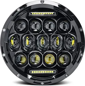 7 Inch Headlight Fit For Street Glide H4 Round Sealed Beam DOT SAE Approved Motorcycle LED Headlight