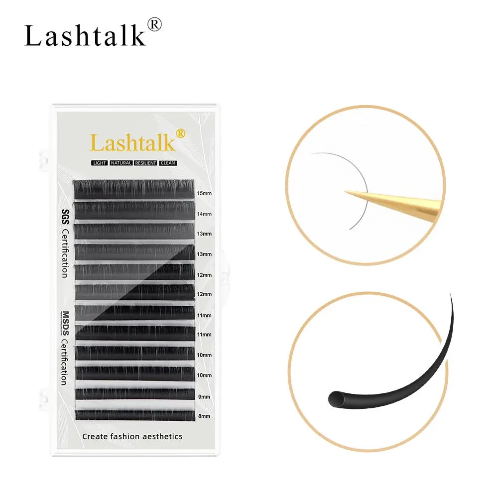 Mixed Length Individual False Eyelashes (1 Count), Fashion Eyelashes Natural Look Fluffy C Curl Eyelash Extensions Kit, Fluffy Volume Eyelashes, Volumized Lightweight Fake Eyelashes for Women and Girls Eye Makeup Enhancement Cosmetic