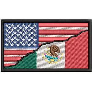 American Mexican Flag Patch