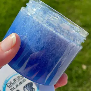 Dunce Slimes Denim Slime New Fun Texture with Micro Fibers for Soft Jelly-like Feel and Amazing Bubble Pops