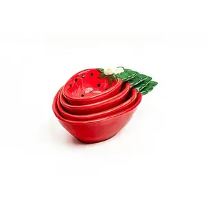10 Strawberry Street Strawberry Measuring Cups - Set of 4