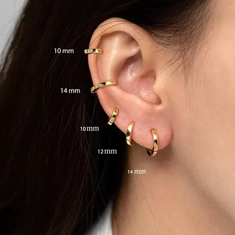 5 Pairs Hoop Earring Sets for Women Small Hypoallergenic Trendy Waterproof Lightweight Multiple Cartilage Earring for Lobe Cartilage Helix for Women.