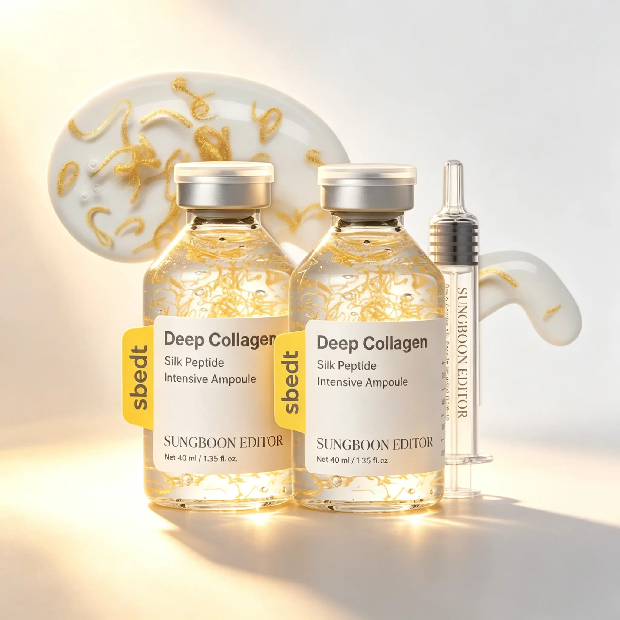 [Sungboon Editor] Silk Lifting Peptide Ampoule (1.35 fl oz/40ml) - Korean Anti-Aging Skincare Serum, Wrinkle Care, At-Home Face-Lift, Plumping, Smoother Skin with Peptides & Deep Collagen
