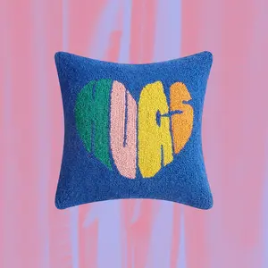 Hugs Heart Hook Pillow