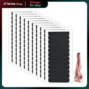 120pcs Adhesive Replacement Tape for Hair,Hair Extension Tape,Extensions Invisible Waterproof Double Sided Hair Tape,Tape in Human Hair Extensions Wig Tape Beauty Tools(Black)