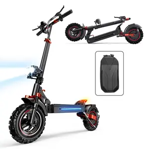 Powerful Electric Commuter Scooter, 2000W /1000W Motor, 38 MPH/28MPH Top Speed,50/43 Miles Long Range, 10"/11 Off Road Pneumatic Tires, Double Braking Systems, with APP, Storage Bag, 330LBS Max Load